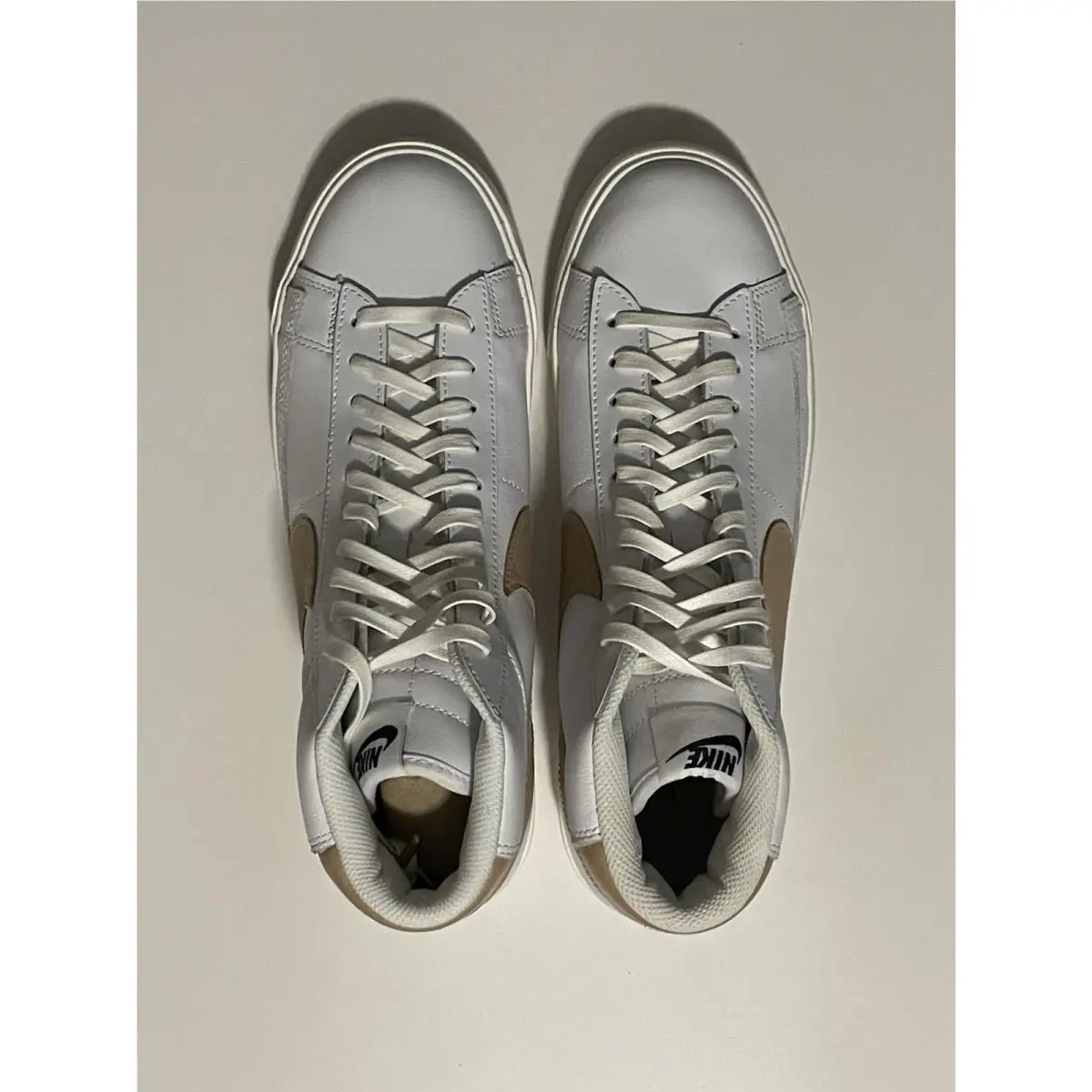 Nike shoes - Nike Blazer Mid PRM - Blazer Mid PRM - CU6679-100 - White/Vachetta Tan-Black 9
