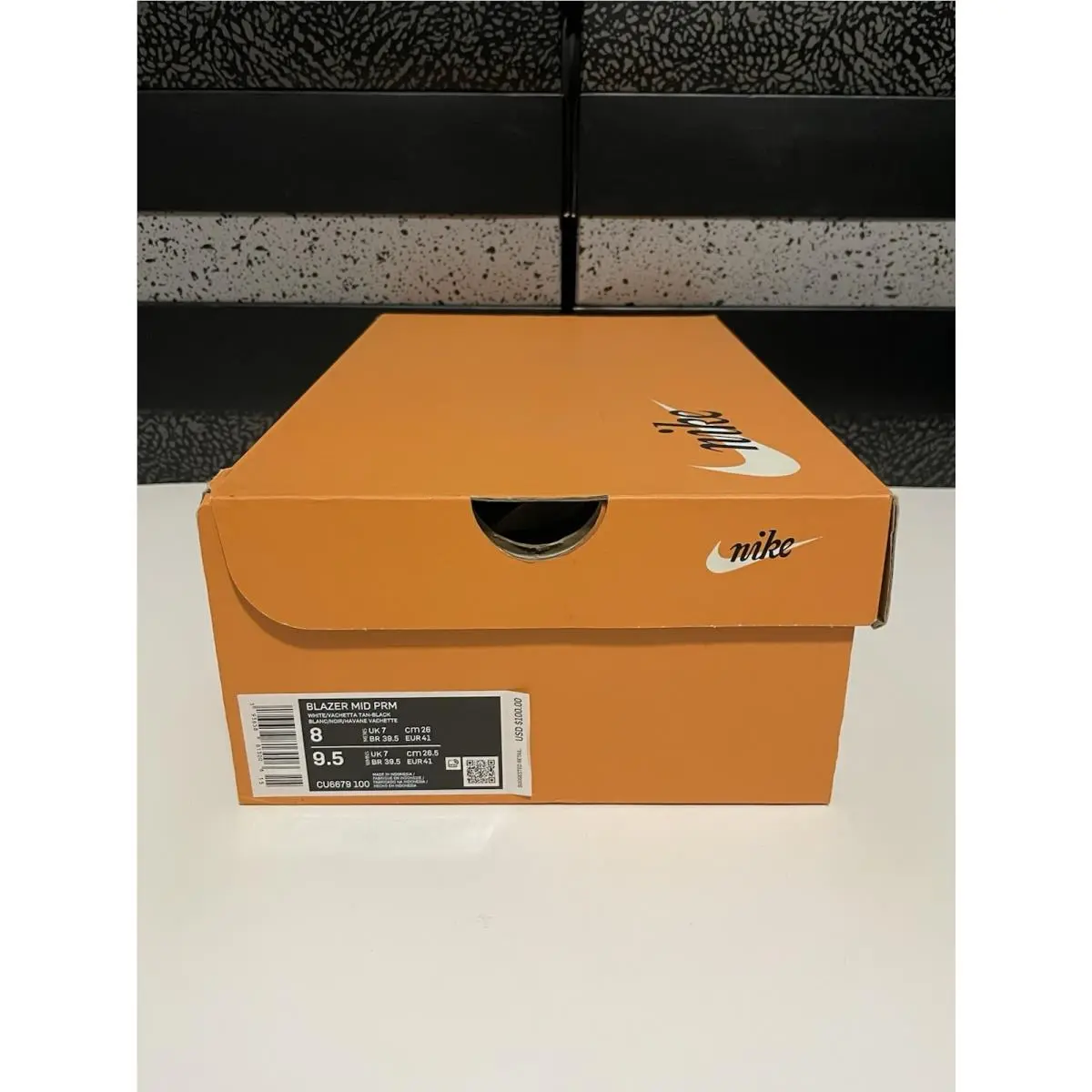 Nike shoes - Nike Blazer Mid PRM - Blazer Mid PRM - CU6679-100 - White/Vachetta Tan-Black 5