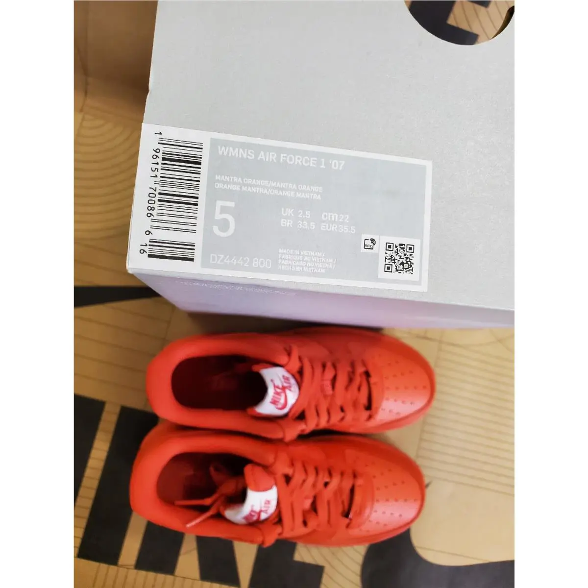 Nike shoes - Nike Air Force 1 - Air Force - DZ4442-800 - Orange 6