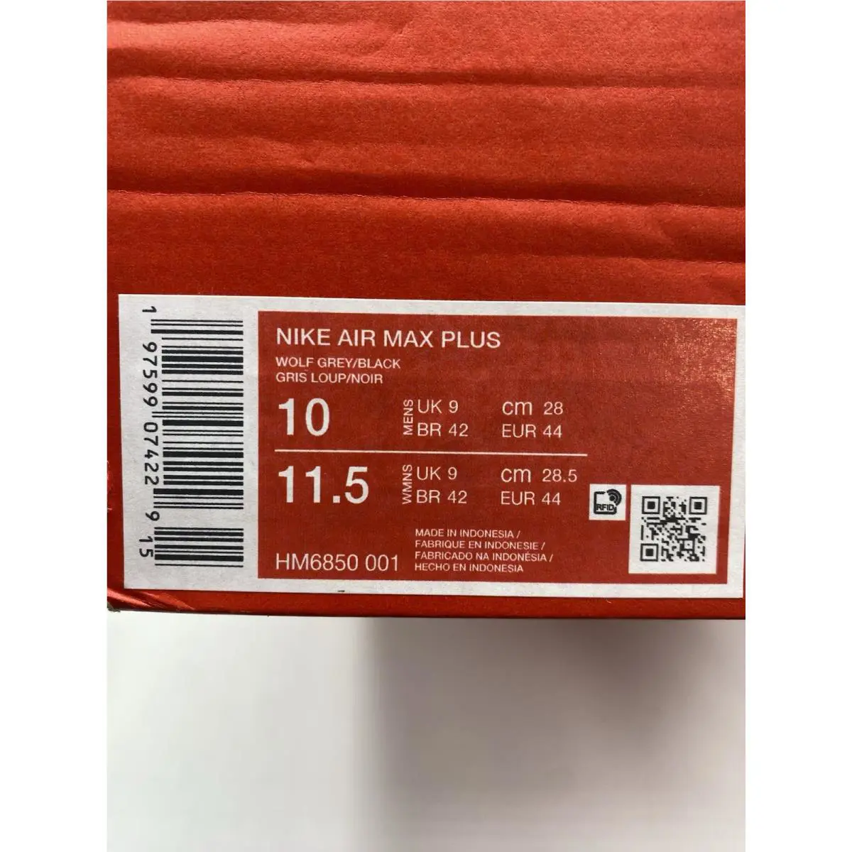 Nike shoes - Nike Air Max Plus - Air Max Plus - HM6850-001 - Wolf Grey/Black (UPC: 197599074229) 6
