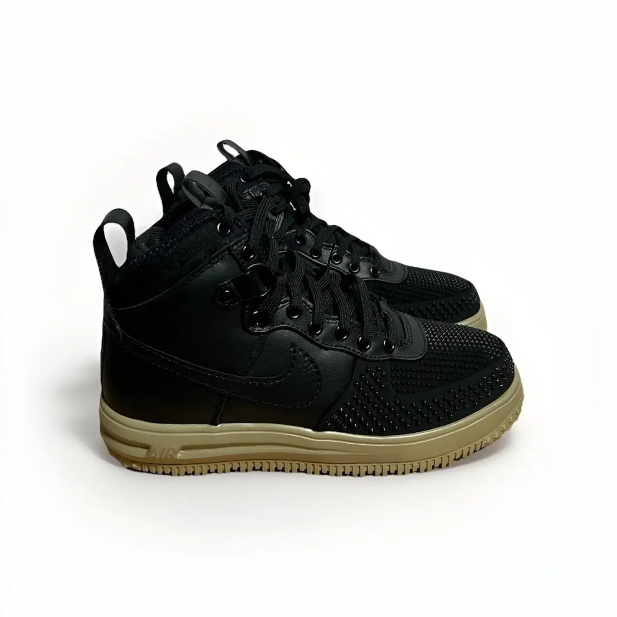 Lunar Air Force 1 Duckboot Black Rock Studded Size 8 DZ5320-001 by Nike