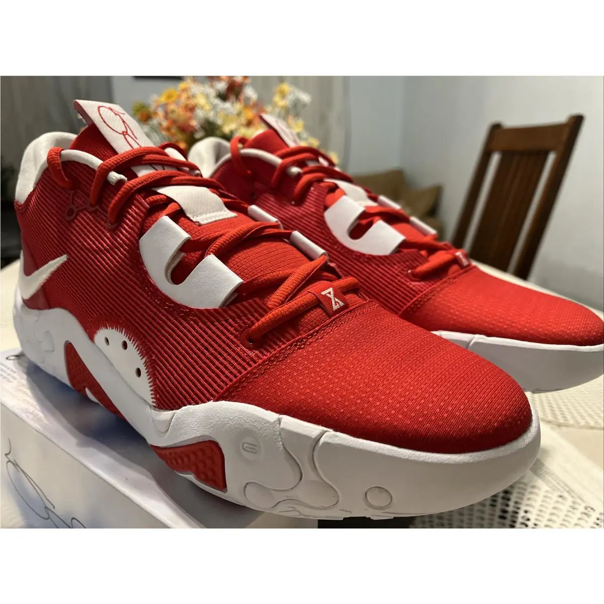 Nike shoes - Nike PG 6 - DX6654-602 - University Red White 4