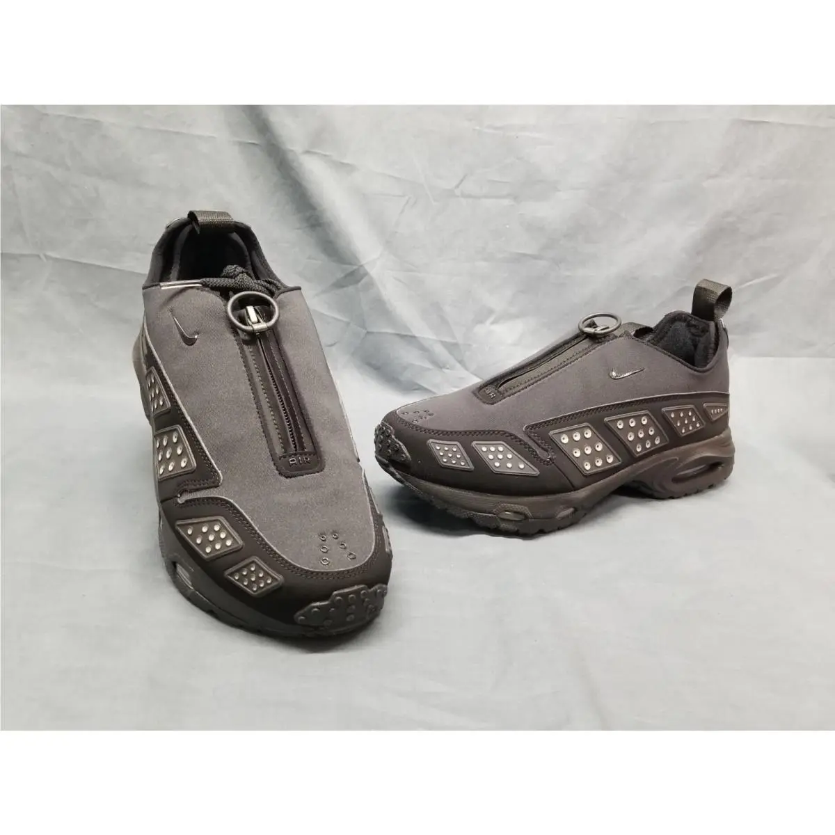 Women`s Nike Air Max Sunder Black Silver Sneakers Mesh Size 8.5