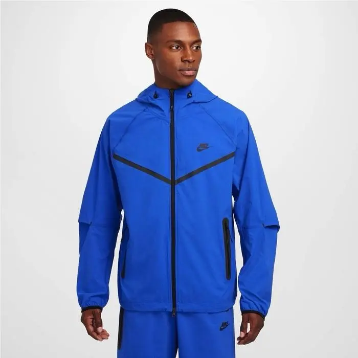 Tech Woven Windrunner Full-zip Jacket Blue Men`s Sz S HM7151-480 by Nike