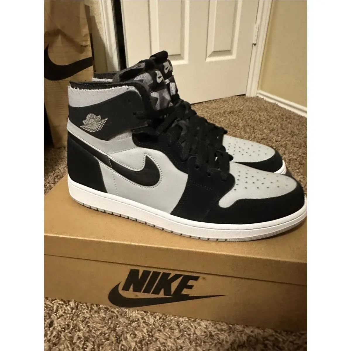 Nike shoes - Nike Air Jordan 1 - Air - CT0978-001 - BLACK/LIGHT SMOKE GREY/WHITE (UPC: 0196151877865) 1