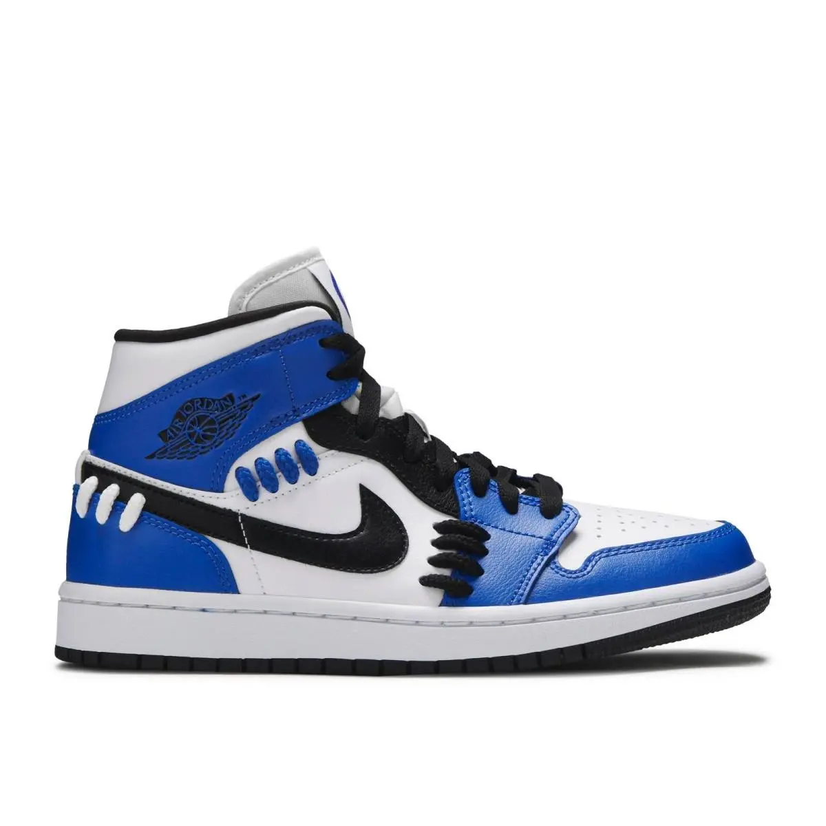 Nike shoes - Air Jordan 1 Mid - Air Mid - CV0152-401 - Game Royal/Black-White (UPC: 194499045625) 3