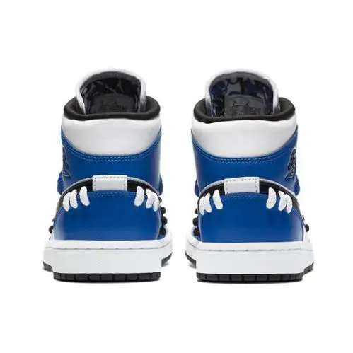 Nike shoes - Air Jordan 1 Mid - Air Mid - CV0152-401 - Game Royal/Black-White (UPC: 194499045625) 8