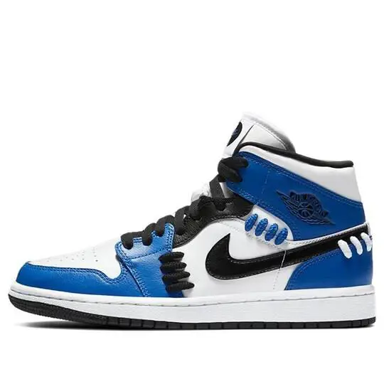Nike shoes - Air Jordan 1 Mid - Air Mid - CV0152-401 - Game Royal/Black-White (UPC: 194499045625) 10