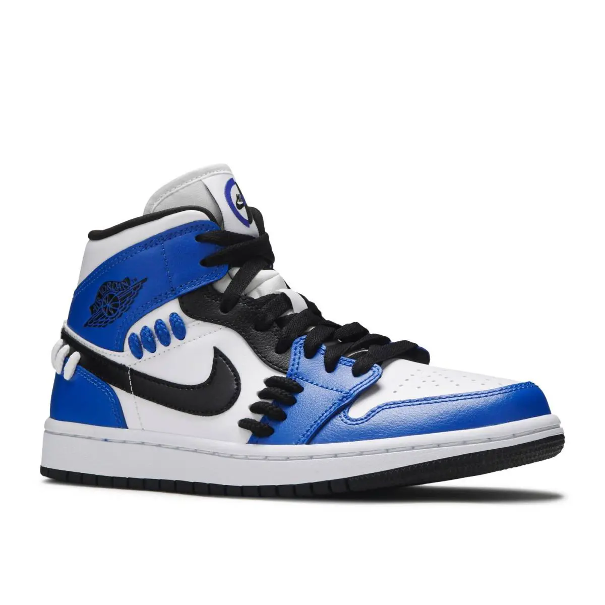 Nike shoes - Air Jordan 1 Mid - Air Mid - CV0152-401 - Game Royal/Black-White (UPC: 194499045625) 4