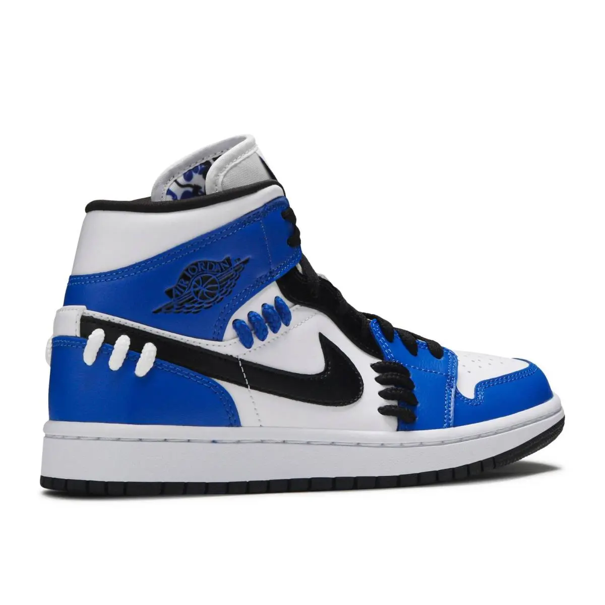 Nike shoes - Air Jordan 1 Mid - Air Mid - CV0152-401 - Game Royal/Black-White (UPC: 194499045625) 5