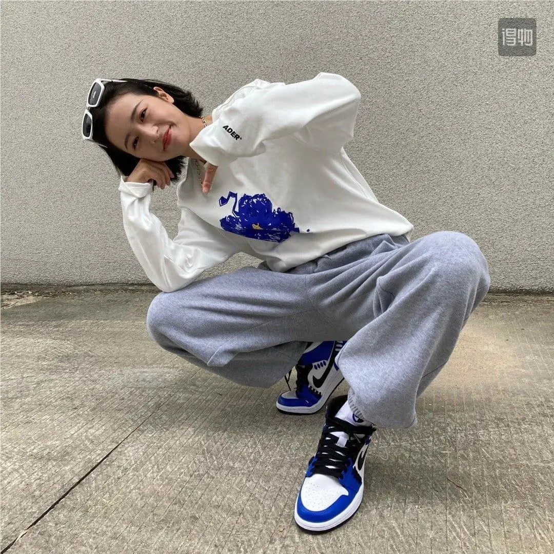 Nike shoes - Air Jordan 1 Mid - Air Mid - CV0152-401 - Game Royal/Black-White (UPC: 194499045625) 0