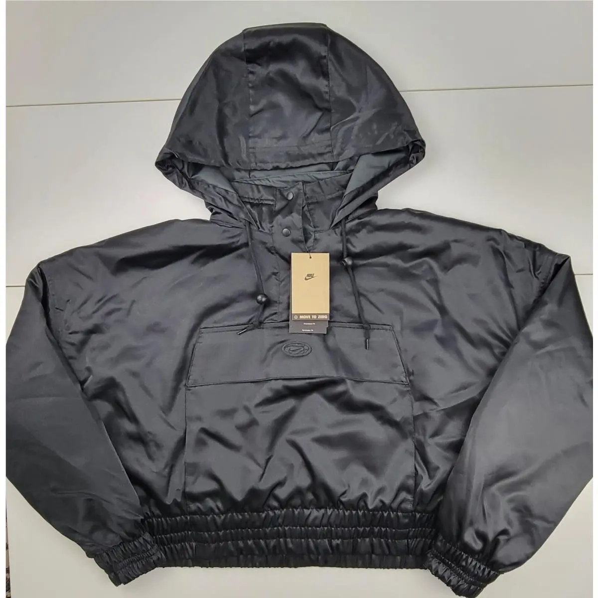 Circa 96 Women`s Black Hooded Jacket Size Large DV8082-010 by Nike