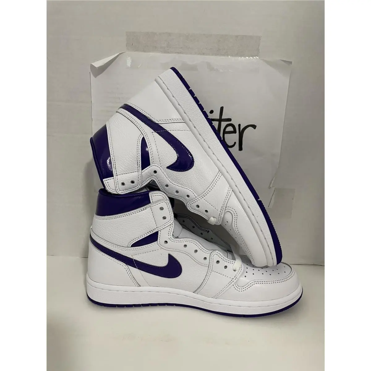 Nike shoes - Air Jordan 1 - Air - CD0461151 - WHITE/COURT PURPLE (UPC: 194956600749) 3