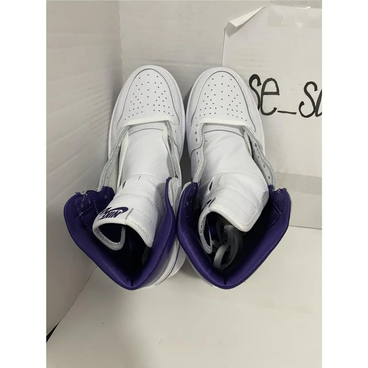 Nike shoes - Air Jordan 1 - Air - CD0461151 - WHITE/COURT PURPLE (UPC: 194956600749) 4