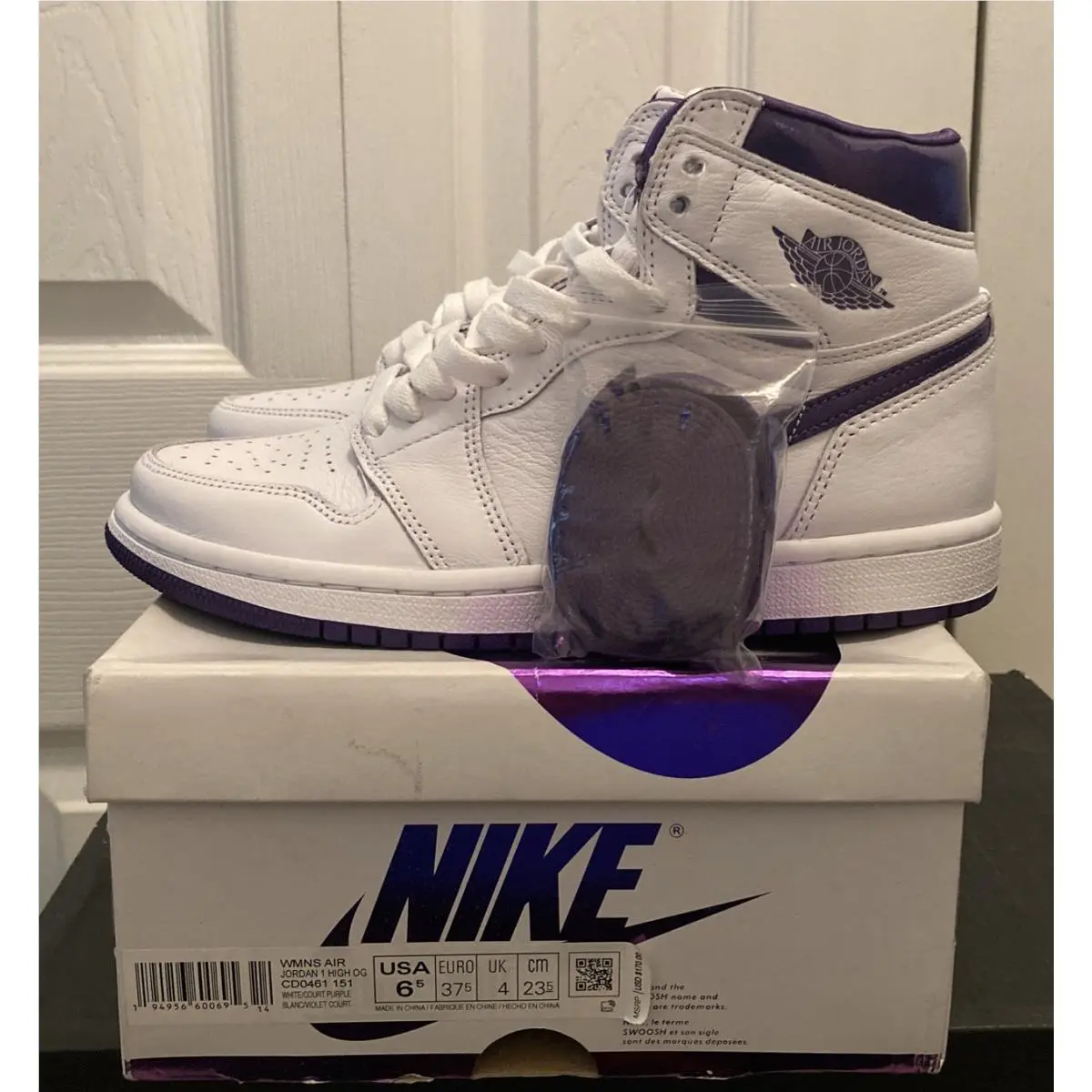 Nike shoes - Air Jordan 1 - Air - CD0461-151 - White/Court Purple 0