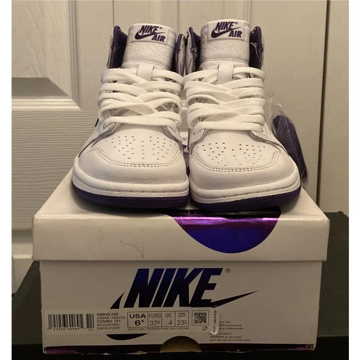 Nike shoes - Air Jordan 1 - Air - CD0461-151 - White/Court Purple 1