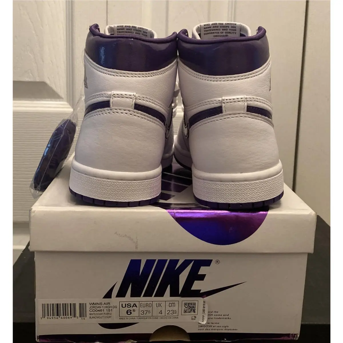 Nike shoes - Air Jordan 1 - Air - CD0461-151 - White/Court Purple 2