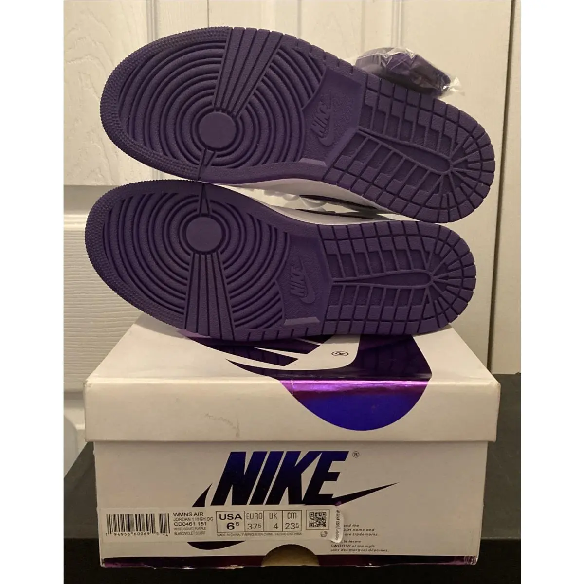 Nike shoes - Air Jordan 1 - Air - CD0461-151 - White/Court Purple 4