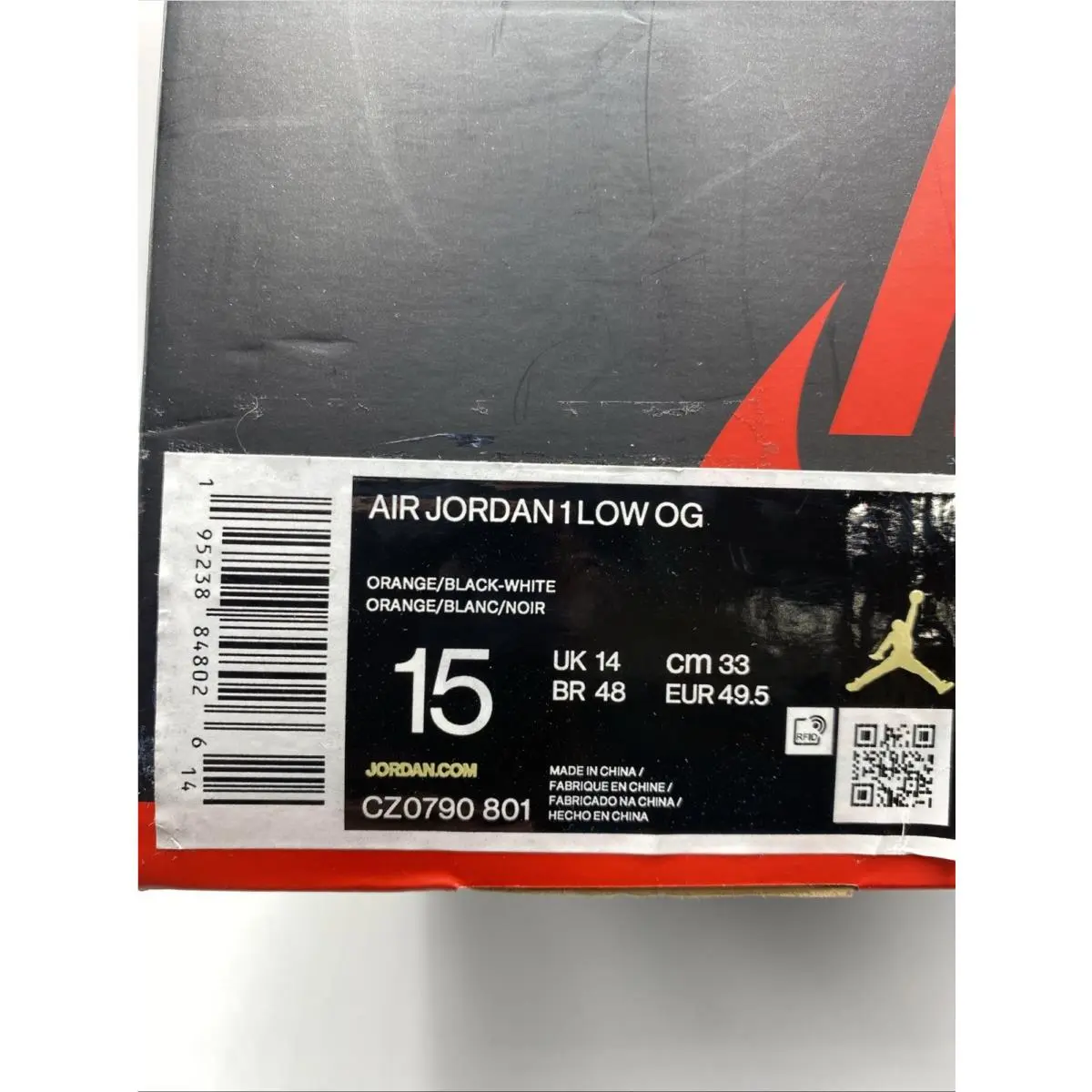 Nike shoes - Air Jordan 1 - Air - CZ0790-801 - Orange (UPC: 0195238848026) 6