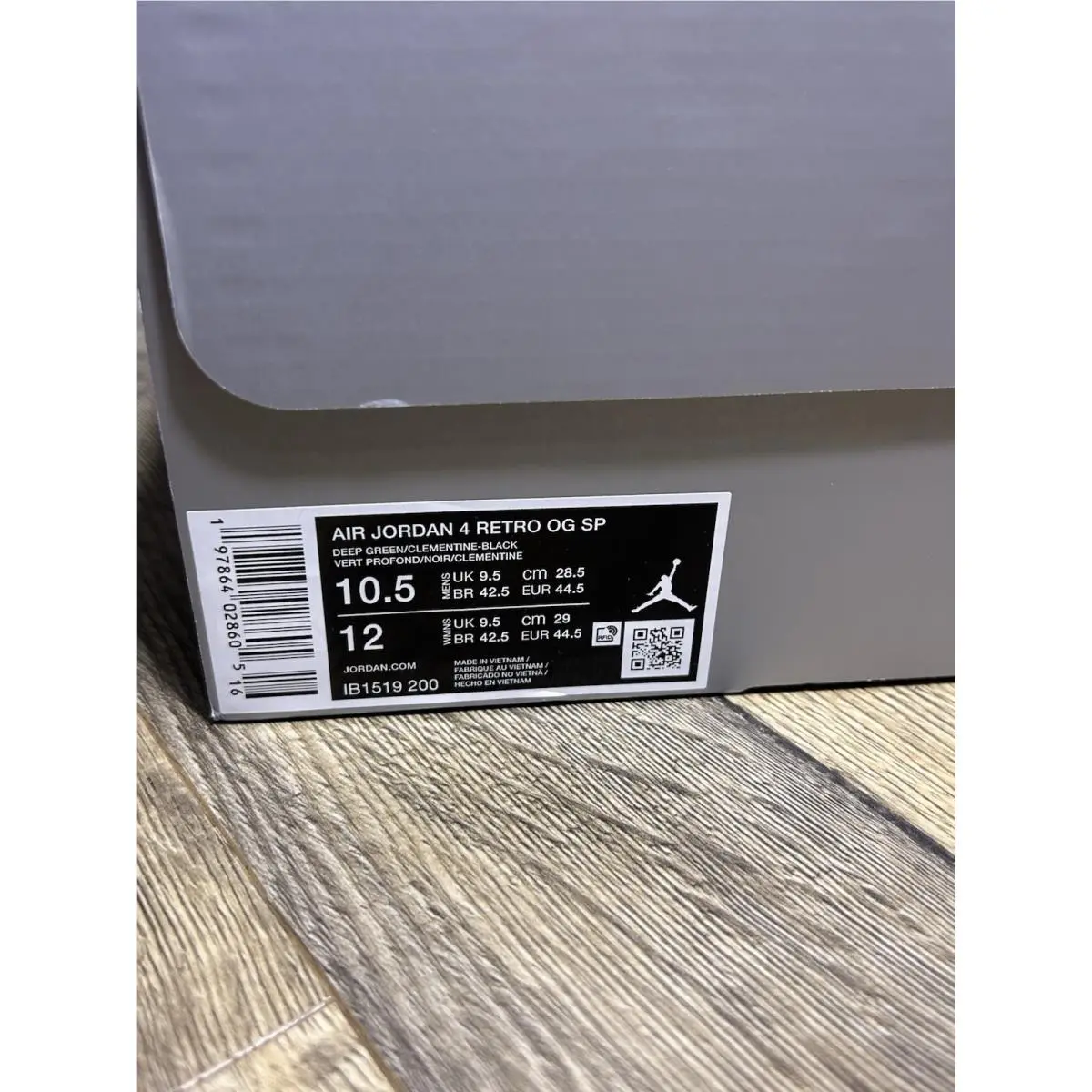 Nike shoes - Air Jordan 4 - Air - IB1519-200 - Deep Green/Clementine/Black/Sail 8