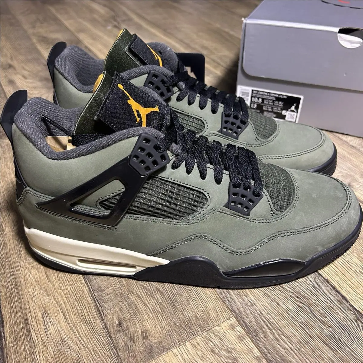 Nike shoes - Air Jordan 4 - Air - IB1519-200 - Deep Green/Clementine/Black/Sail 0