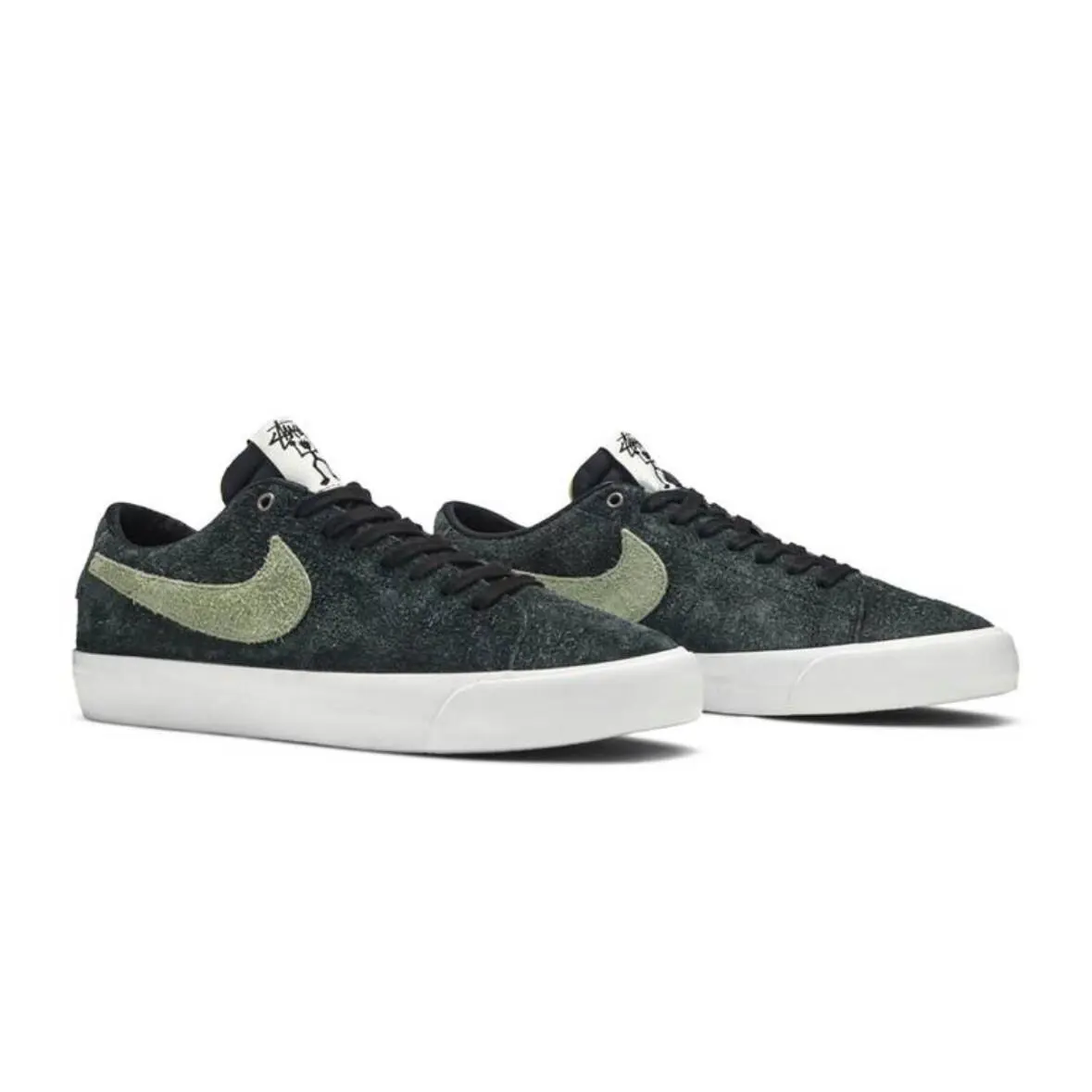 Nike shoes - Nike SB Blazer - Blazer - BQ6449-001 - Green, Manufacturer: BLACK/PALM GREEN 3