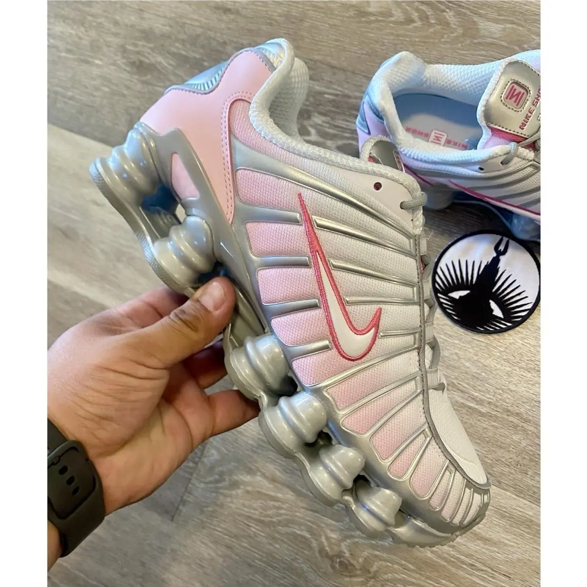 Nike shoes - Nike Shox R4 - Shox - HV2520-001 - Metallic Platinum / Pink Foam / White / Pinksicle (UPC: 197859254415) 8
