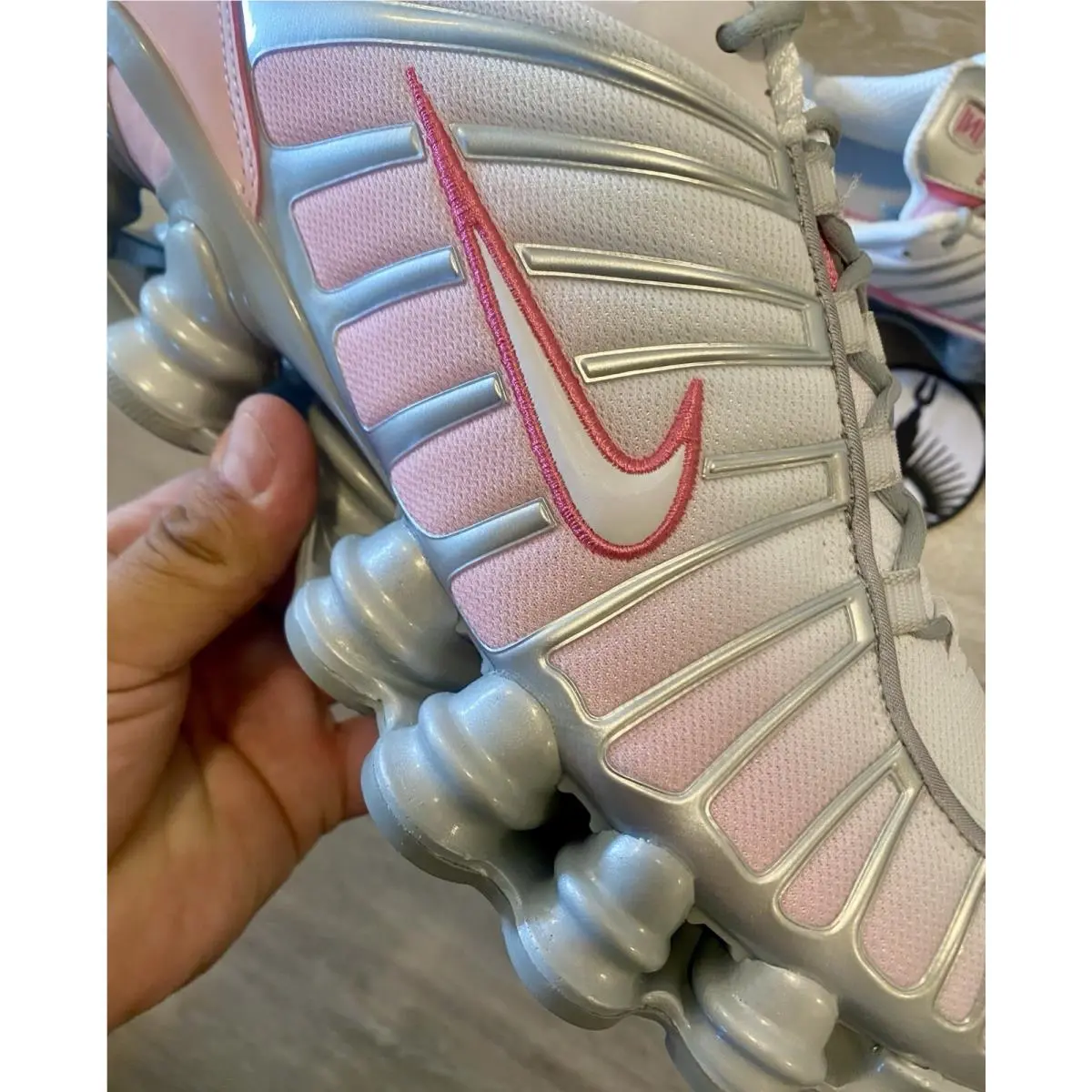 Nike shoes - Nike Shox R4 - Shox - HV2520-001 - Metallic Platinum / Pink Foam / White / Pinksicle (UPC: 197859254415) 7