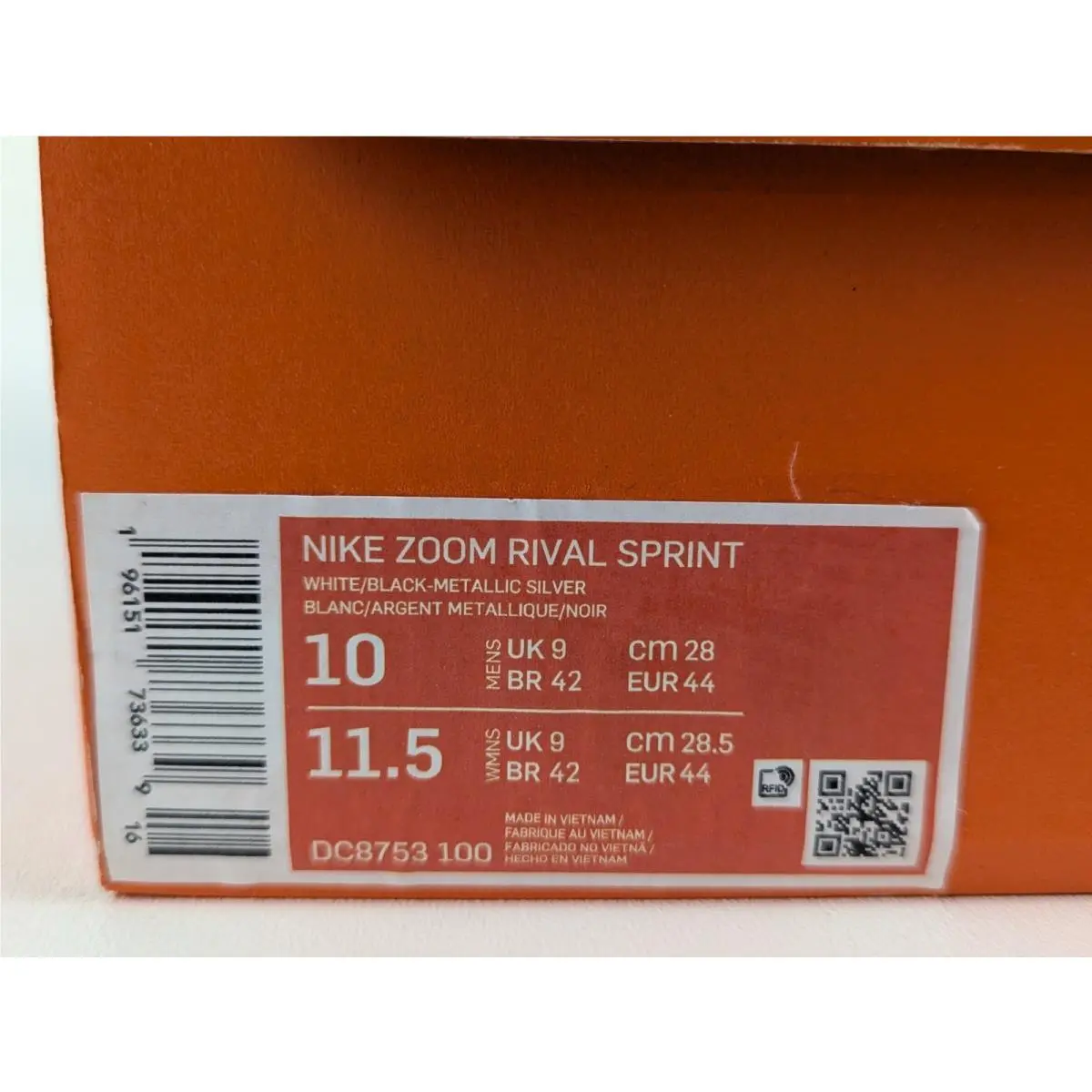 Nike shoes - Nike Zoom Rival - Zoom Rival - DC8753-100 - White 8