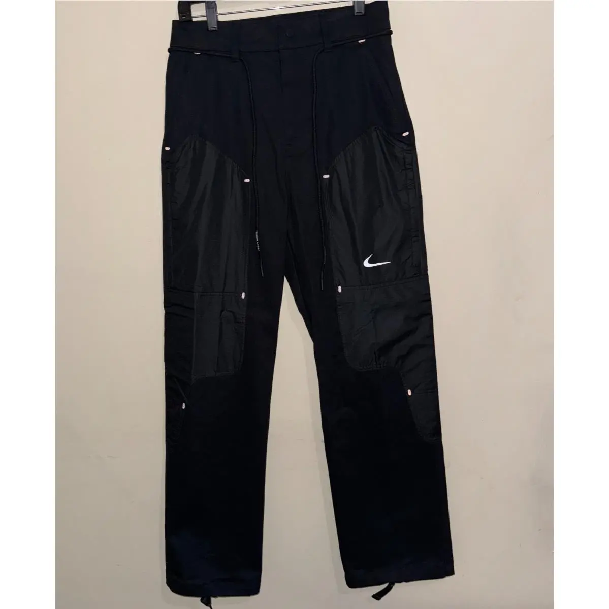 Nike x Off-white Virgil Utility Wide Leg Pants Black CU2500-010 Mens XS