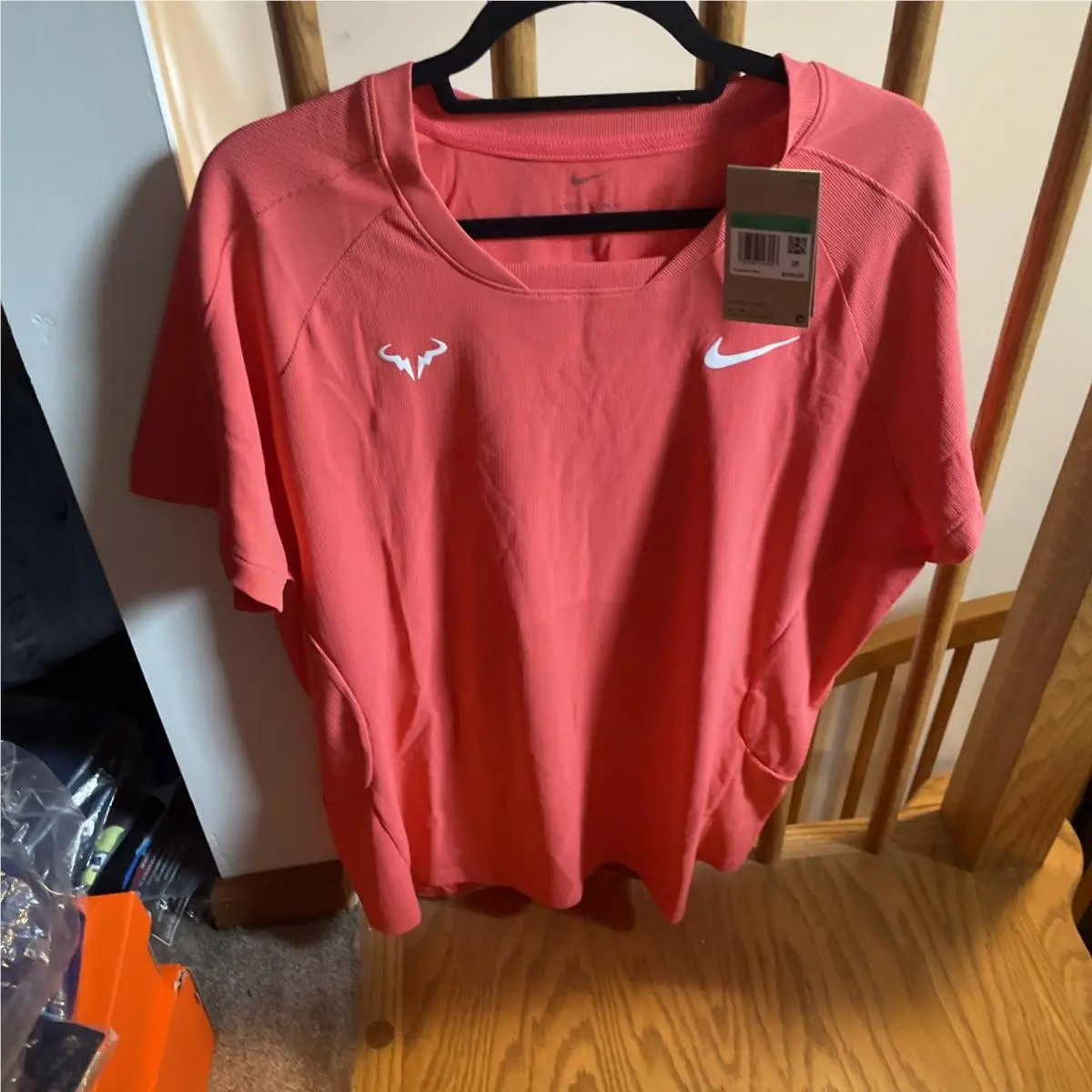 Nike Rafa Nadal Dri-fit Adv Mens Size XL Short Sleeve Tennis Top DV2877-850