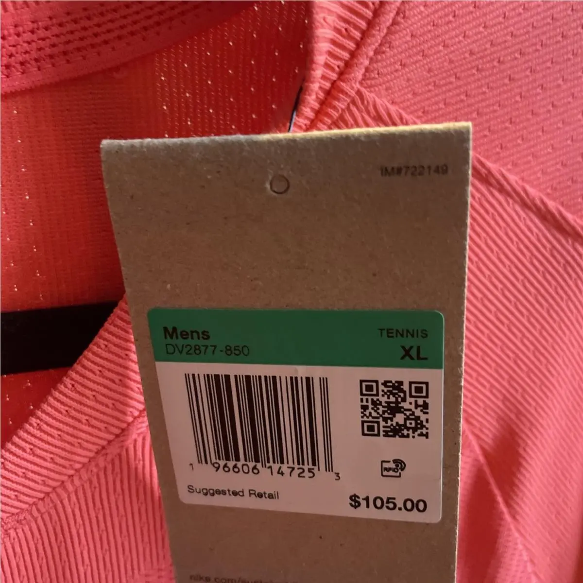 Nike clothing - Nike Dri-Fit - DV2877412 - Red (UPC: 0196604317849) 5