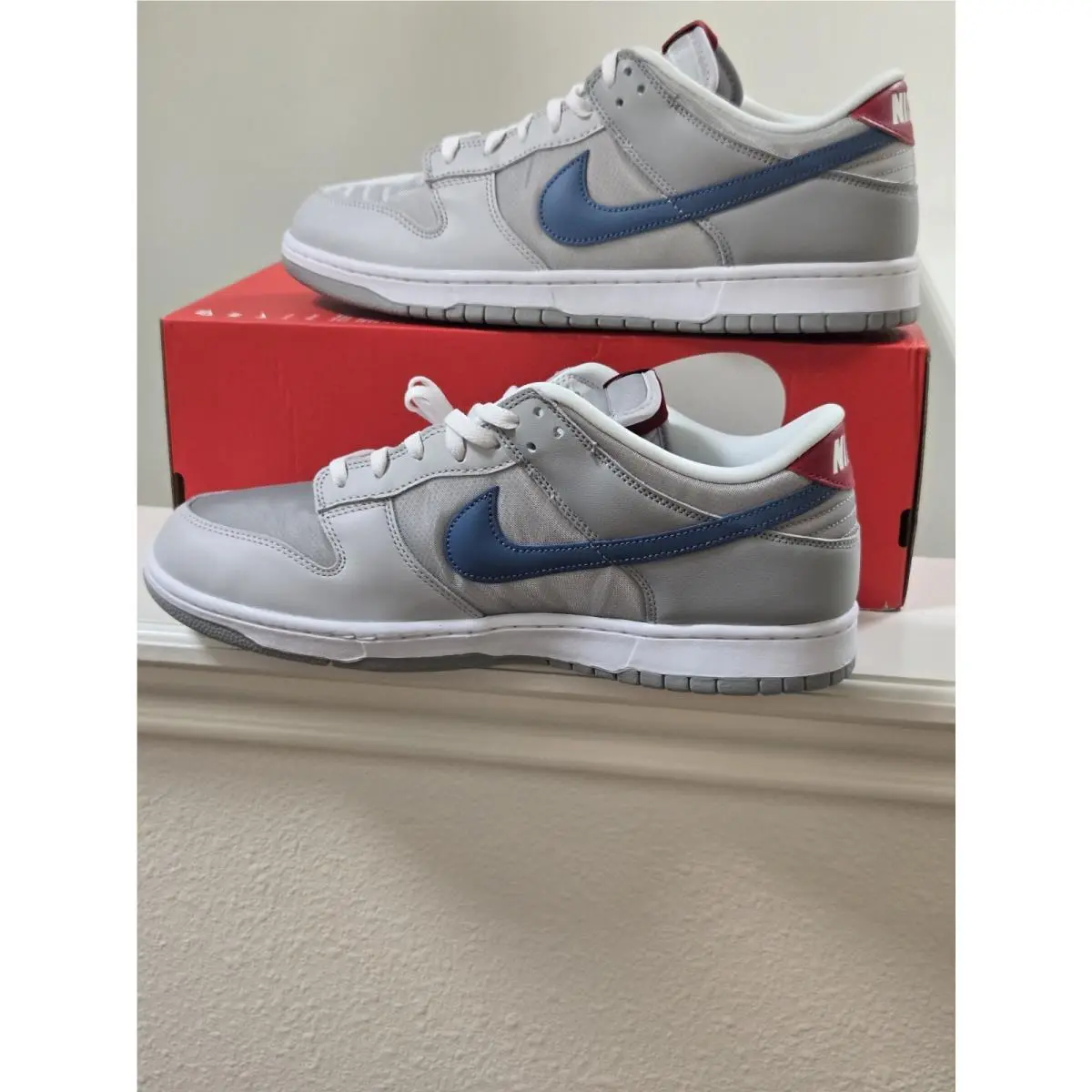 Nike Low Dunk QS Metallic Aegean Storm Silver Surfer Men Size 14 HF0391 001 - Silver