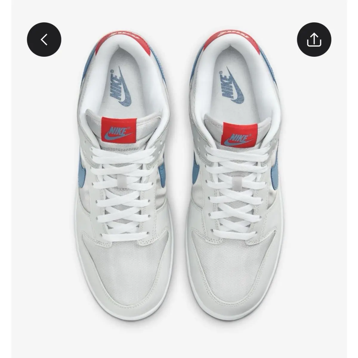 Nike shoes - Nike Dunk Low - Dunk Low - HF0391-001 - Silver, Manufacturer: Metallic Silver/ Aegean Storm 2
