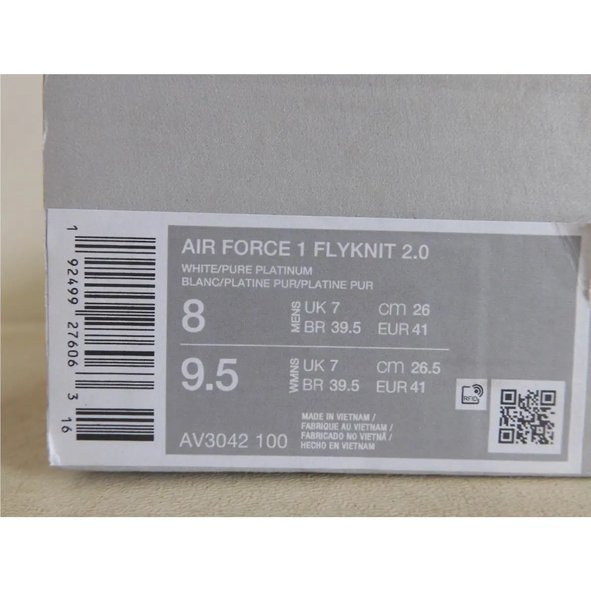 Nike shoes - Nike Air Force 1 - Air Force - AV3042-100 - White (UPC: 192499276063) 6