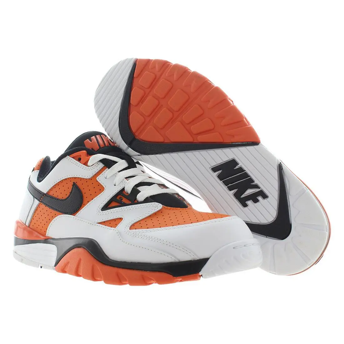 Nike Air Cross Trainer 3 Low Unisex Shoes Size 9 Color: White/black/strafish - Orange, Main: Orange