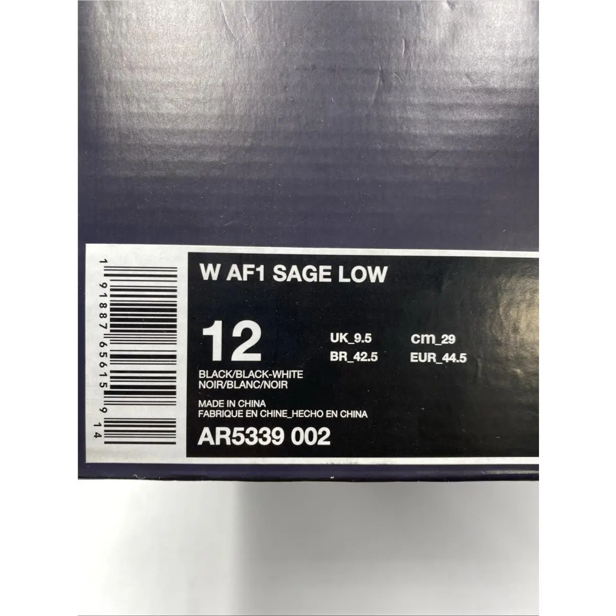 Nike shoes - Nike Air Force 1 - Air Force - AR5339 002 - Black (UPC: 191887656159) 6