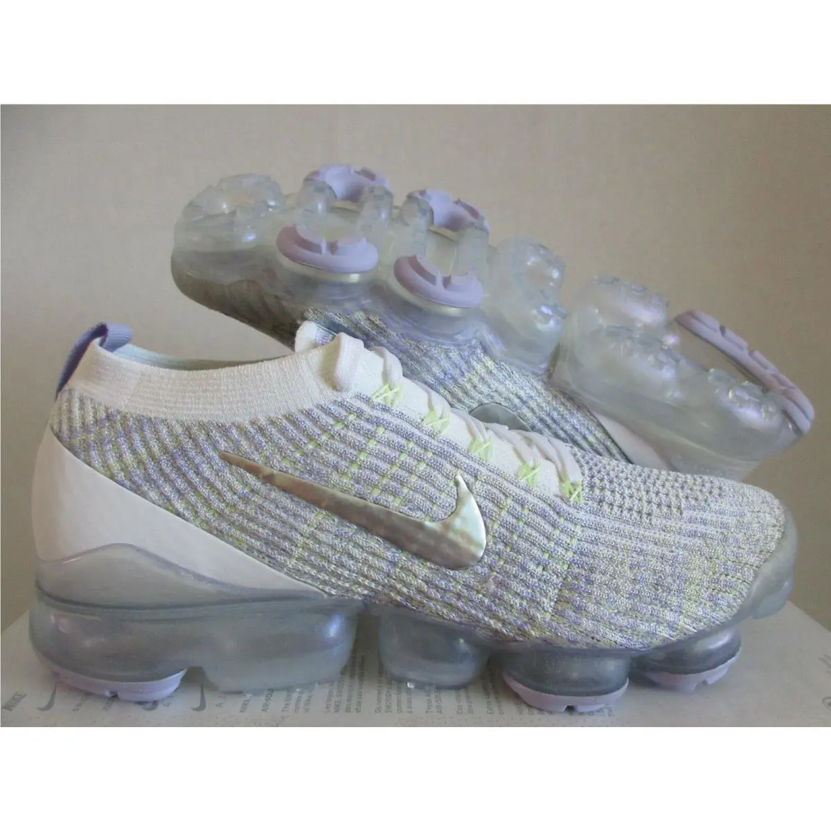 Nike Air Vapormax Flyknit 3 True White SZ 12 Womens/mens SZ 10.5 AJ6910-102