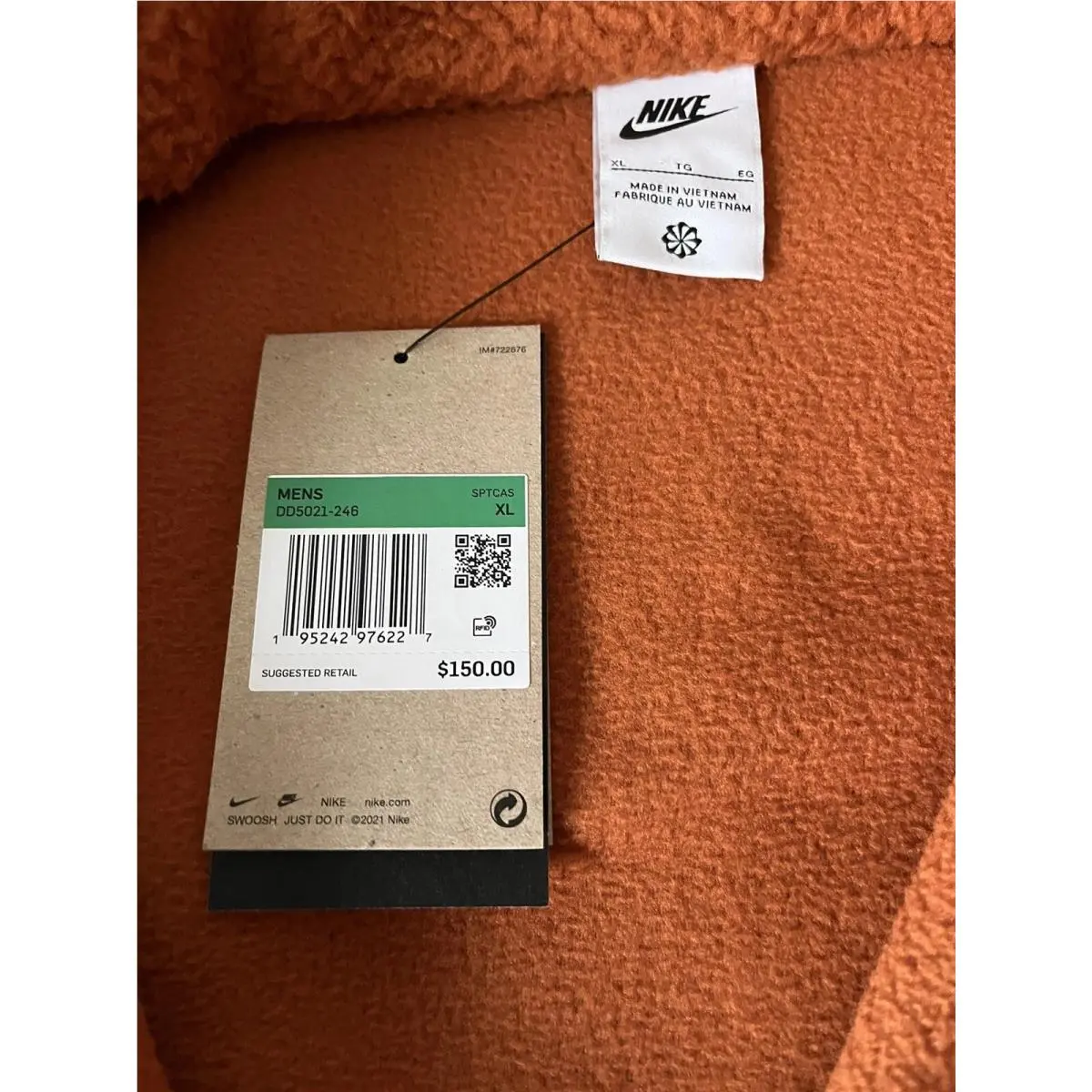 Nike clothing - DD5021-246 - DD5021-246 - Orange Rust (UPC: 0195242976142) 0