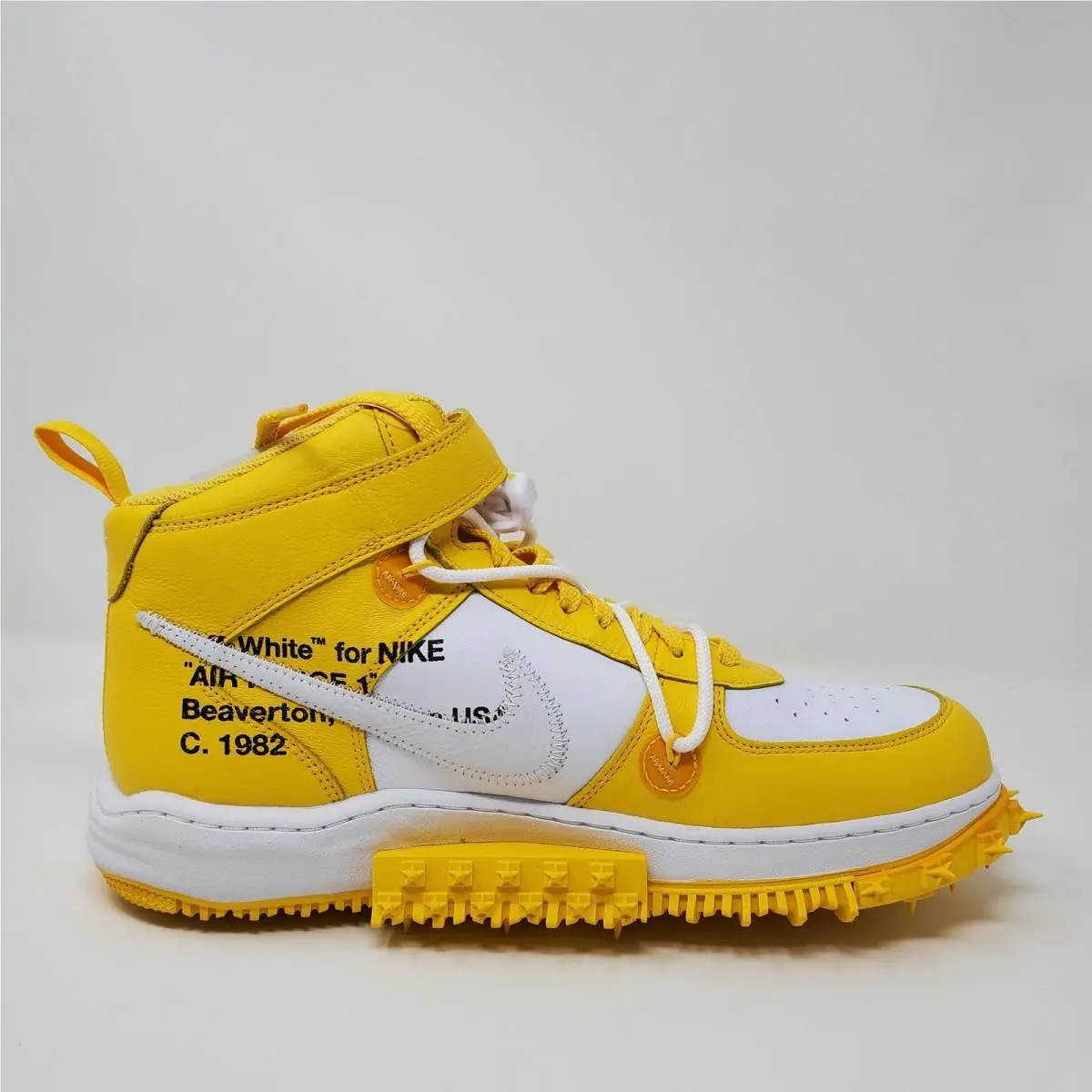 Nike shoes - Nike Air Force 1 Mid SP Leather - DR0500-101 - Yellow 4