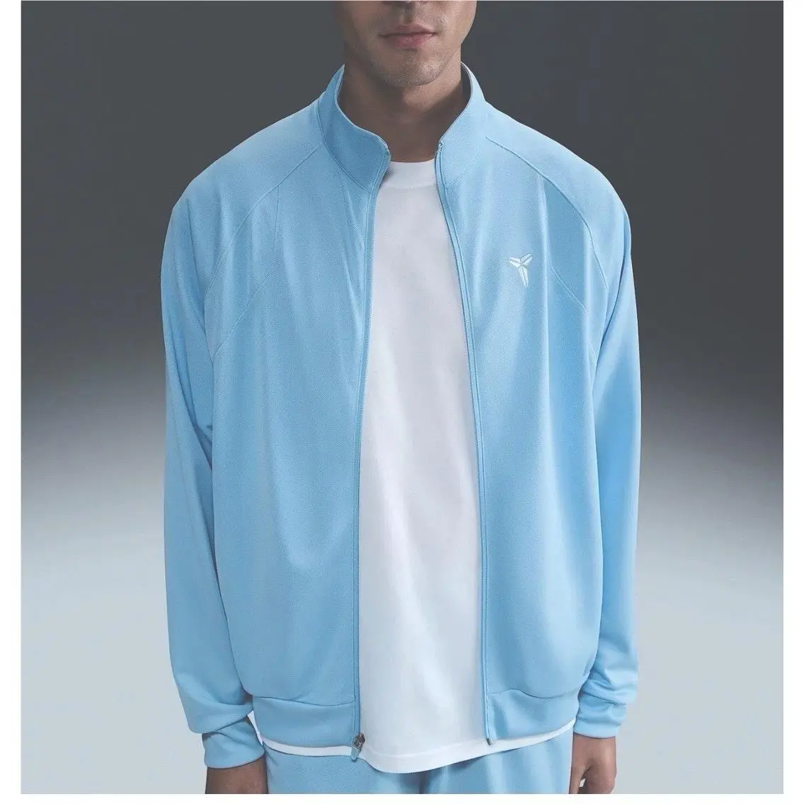 Nike Kobe Dri-fit Knit Lightweight Jacket Psychic Blue HJ8097-422 Men Size Large
