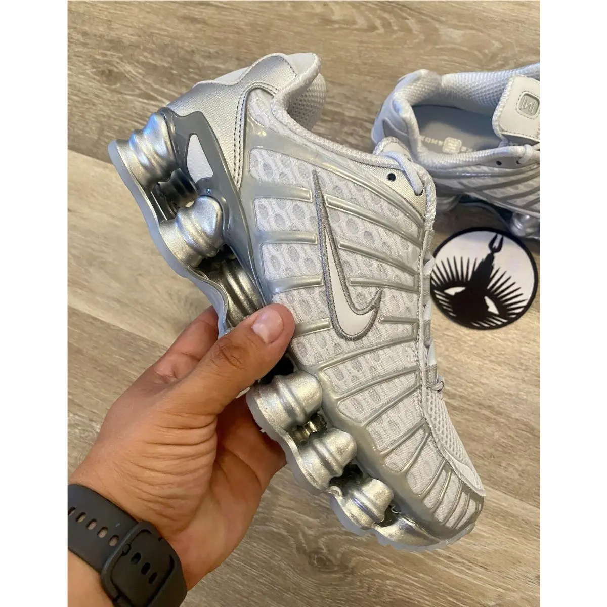 Nike shoes - Nike Shox R4 - Shox - AR3566-003 - Pure Platinum / Chrome (UPC: 192499000057) 8