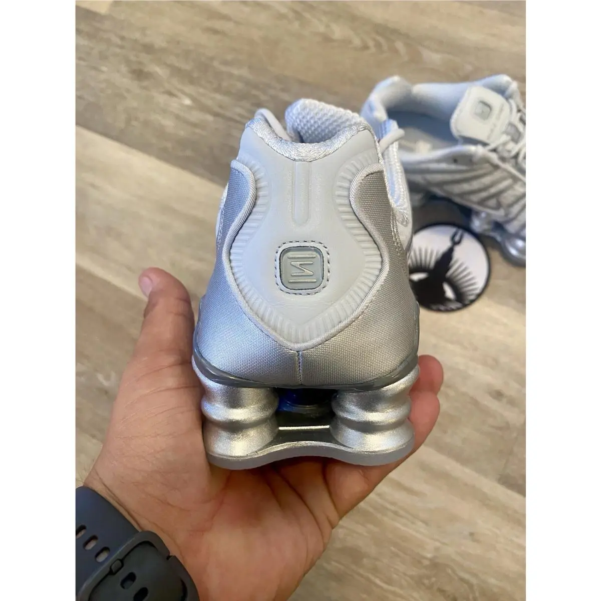 Nike shoes - Nike Shox R4 - Shox - AR3566-003 - Pure Platinum / Chrome (UPC: 192499000057) 0