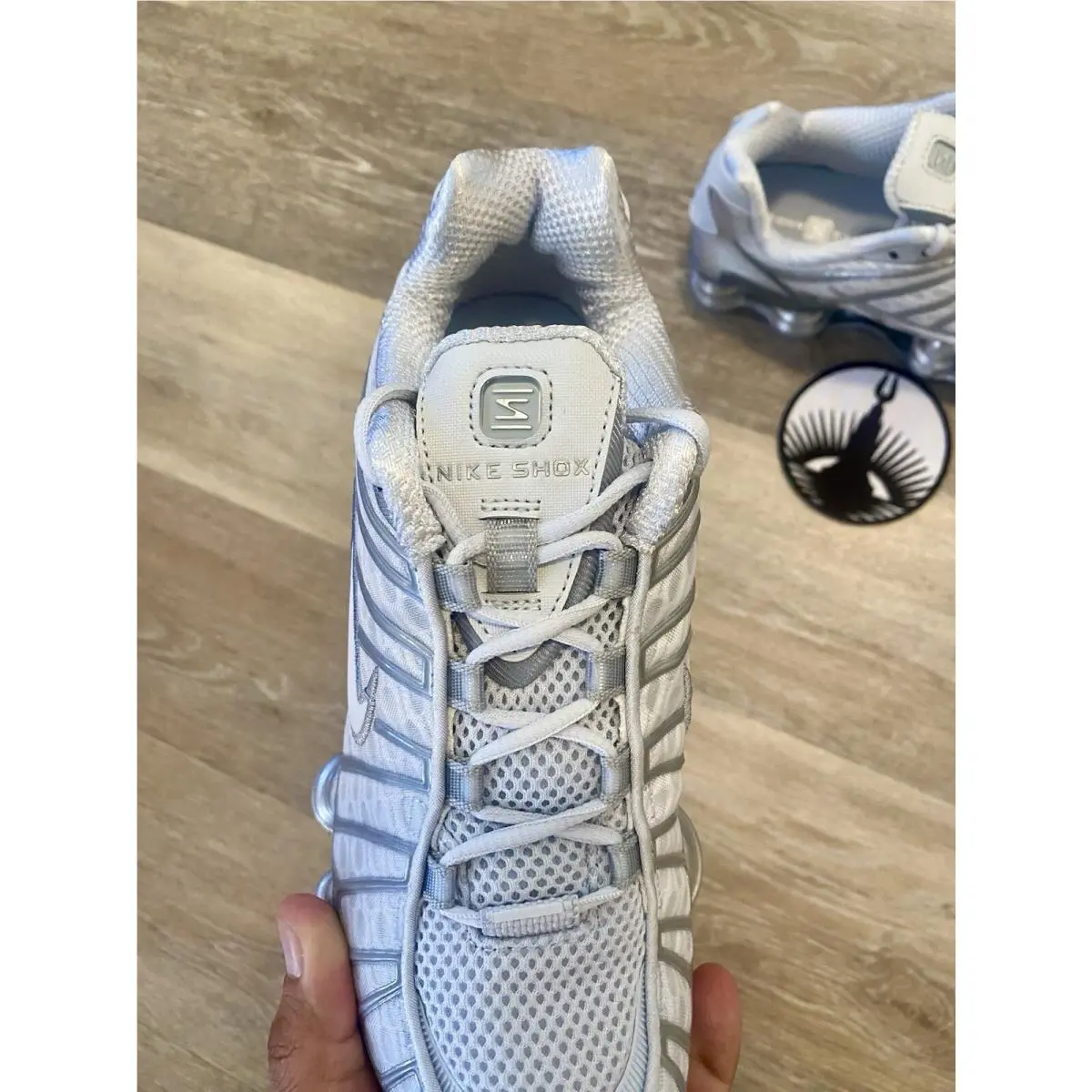 Nike shoes - Nike Shox R4 - Shox - AR3566-003 - Pure Platinum / Chrome (UPC: 192499000057) 6