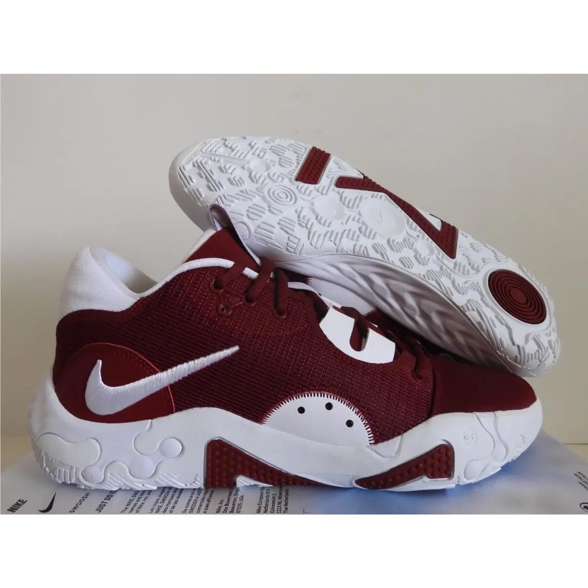 Nike PG 6 TB Promo Paul George Team Red-white-white SZ 13 DX6654-601
