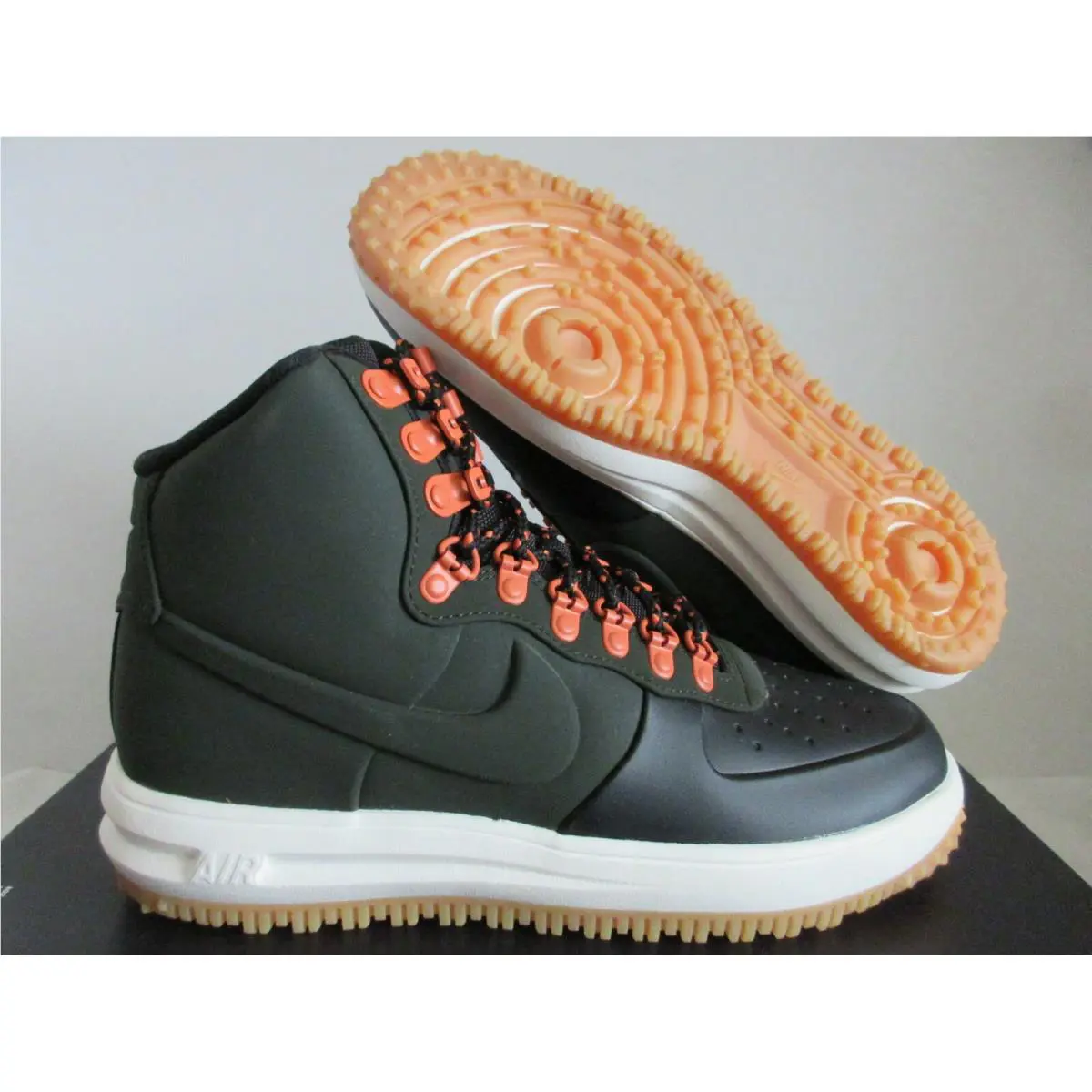 Nike Lunar Force 1 Duckboot `18 Black-sequoia Green-sail SZ 7 BQ7930-004