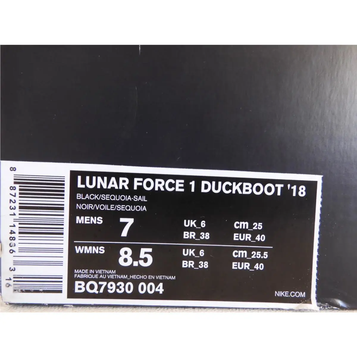 Nike shoes - Nike Lunar Force 1 Duckboot - BQ7930-004 - Black (UPC: 887231148363) 3