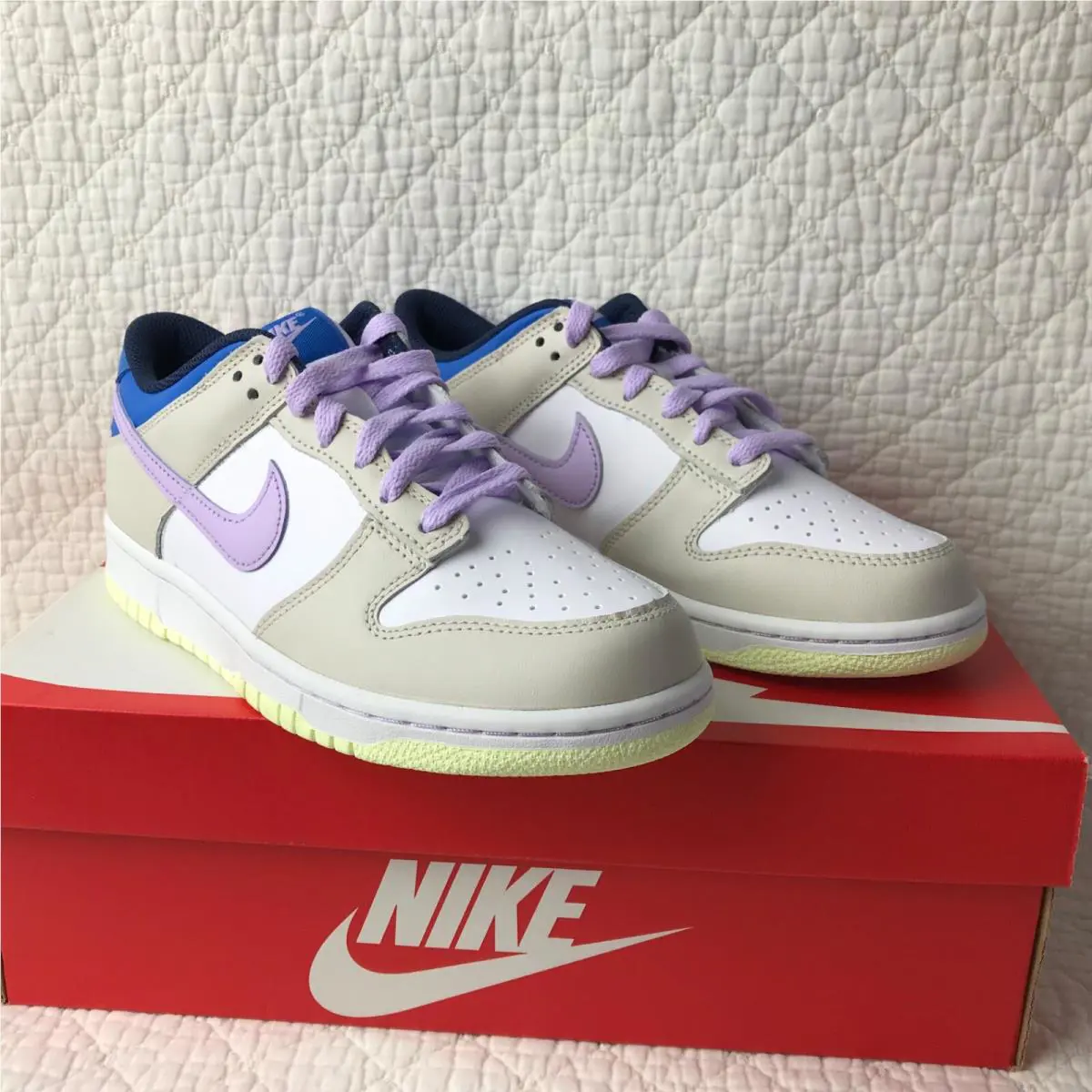 Nike shoes - Nike Dunk Low GS - Dunk Low - FB9109-103 - LT Orewood BRN/Lilac Bloom 8