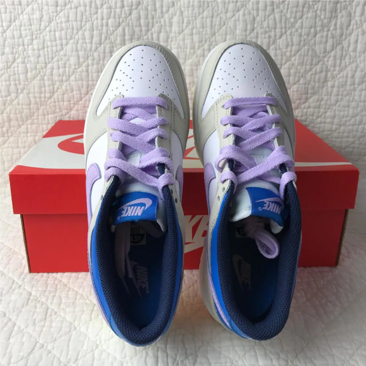 Nike shoes - Nike Dunk Low GS - Dunk Low - FB9109-103 - LT Orewood BRN/Lilac Bloom 9