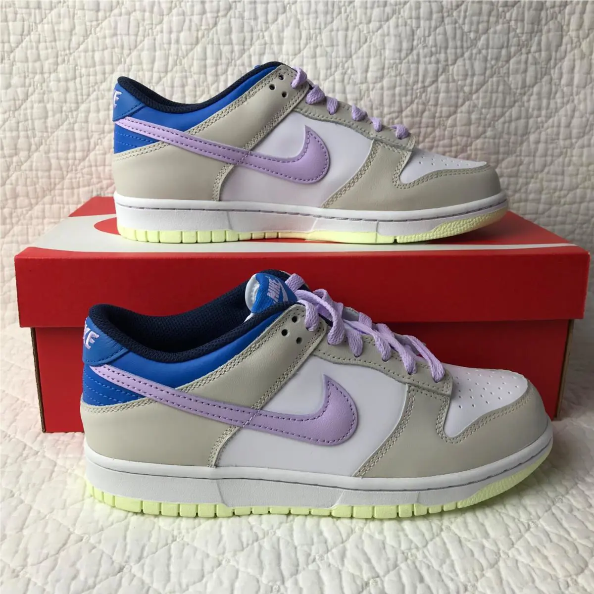 Nike shoes - Nike Dunk Low GS - Dunk Low - FB9109-103 - LT Orewood BRN/Lilac Bloom 0